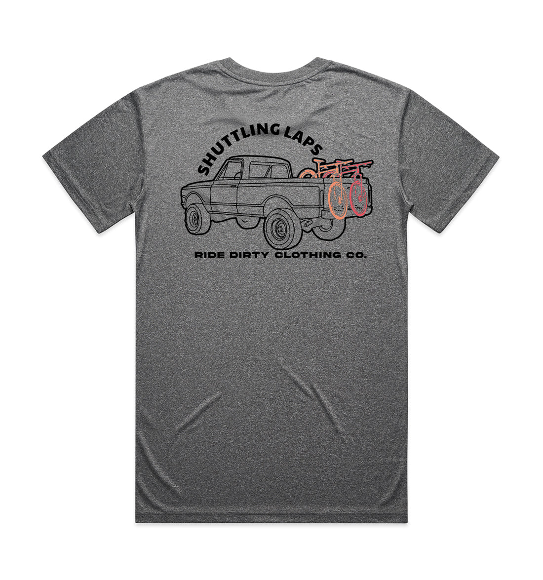 Shuttling Laps Tech Tee