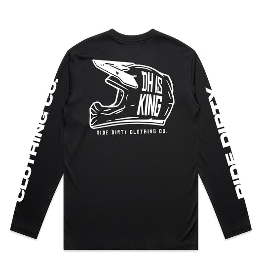 Downhill is KING Long Sleeve Tech Tees