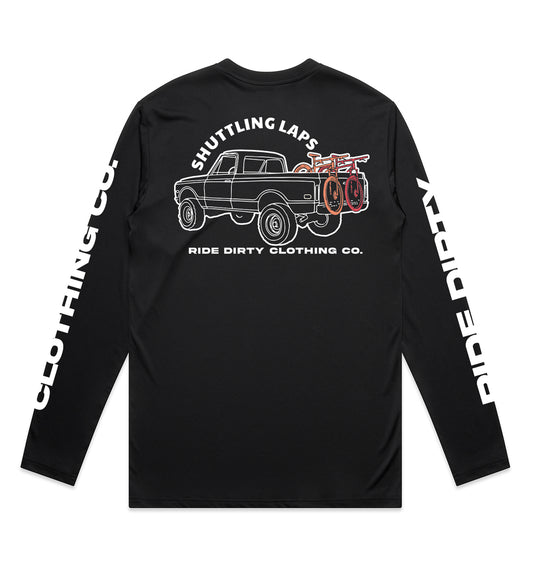 Shuttling Laps Long Sleeve Tech Tee